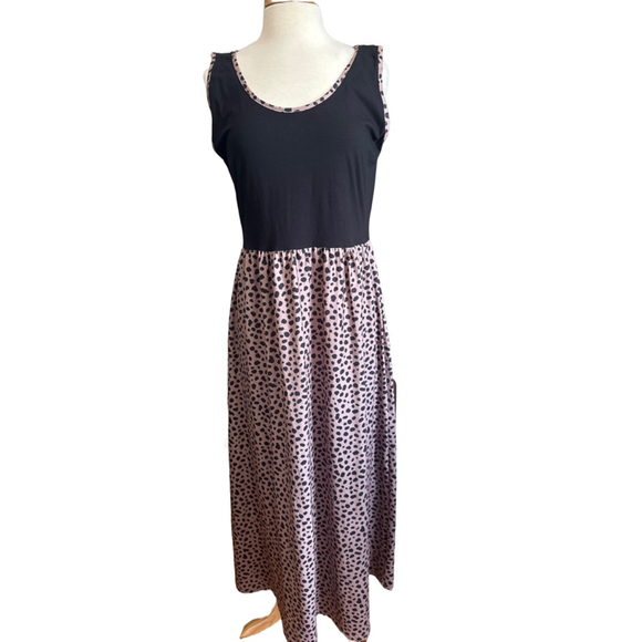 Dapperly Done Designs Dresses & Skirts - Women's Dapperly Done Designs Dress Size XL Black & Pink Animal Print